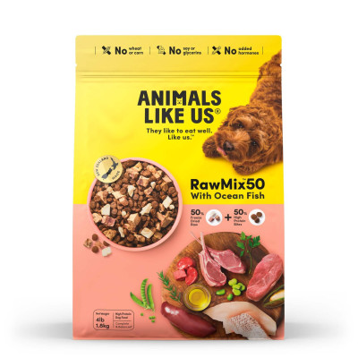 Animals Like Us Raw Mix 50 Freeze Dried Dog Food Ocean Fish 340g