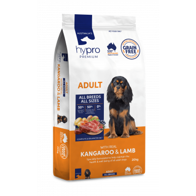 Hypro Premium Grain Free Dry Dog Food Adult Kangaroo Lamb 9kg