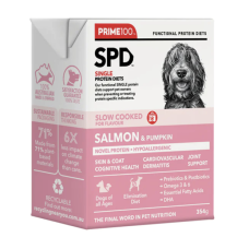 Prime 100 SPD Slow Cooked Wet Dog Food Salmon Pumpkin 354g 12pk