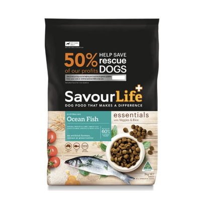 Savourlife Dry Dog Food Essentials Adult Ocean Fish 3kg