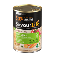 Savourlife Wet Dog Food Essentials Lamb Veg Rice 400g 12pk