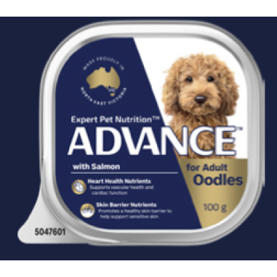 Advance Wet Dog Food Single Serve Adult Oodles 100g 12pk