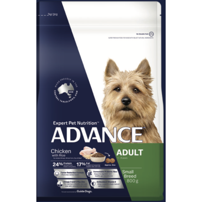 Advance Dry Dog Food Adult Small Breed Chicken 800g