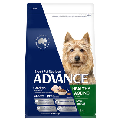 Advance Dry Dog Food Healthy Ageing Small Breed Chicken 3kg