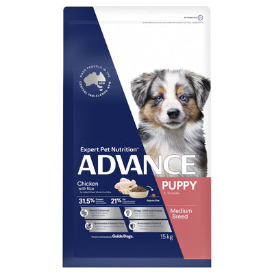 Advance Dry Dog Food Puppy Medium Breed Chicken 20kg