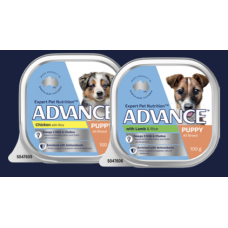 Advance Wet Dog Food Single Serve Puppy Lamb Rice 100g 12pk