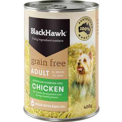Black Hawk Grain Free Wet Dog Chicken 12x400g