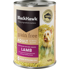Black Hawk Grain Free Wet Dog Lamb 12x400g