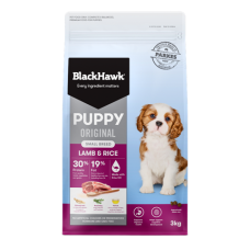 Black Hawk Dry Dog Food Puppy Small Breed Lamb Rice 10kg