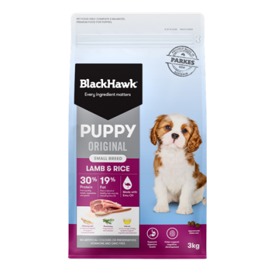 Black Hawk Dry Dog Food Puppy Small Breed Lamb Rice 3kg