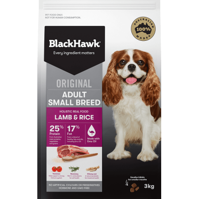 Black Hawk Dry Dog Food Small Breed Lamb & Rice 10kg
