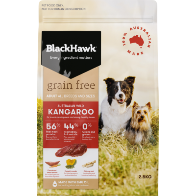 Black Hawk Dry Dog Food Adult Grain Free Kangaroo 7kg