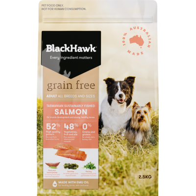 Black Hawk Dry Dog Food Adult Grain Free Salmon 7kg