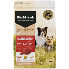 Black Hawk Dry Dog Food Adult Grain Free Kangaroo 2.5kg