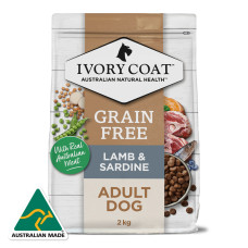 Ivory Coat Dry Dog Food Adult Grain Free Lamb Sardine 13kg