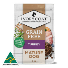 Ivory Coat Dry Dog Food Mature Grain Free Turkey 13kg