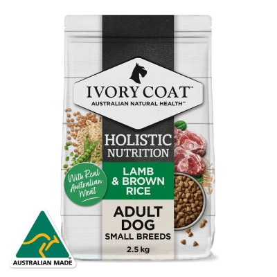 Ivory Coat Dry Dog Food Adult Lamb Brown Rice 15kg