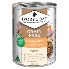 Ivory Coat Wet Dog Food Puppy Chicken Stew 400g 12pk