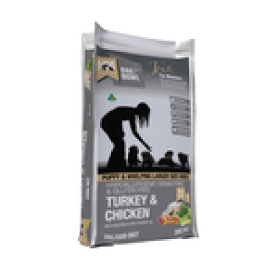 Meals For Mutts Dry Dog Food Puppy Large Kibble Grain Free Gluten Free Turkey Chicken 9kg