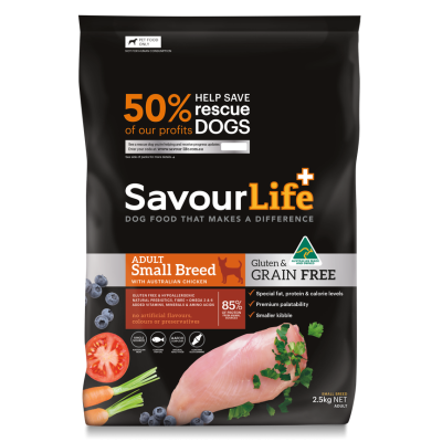 SavourLife Dry Dog Food Grain Free Adult Small Breed Chicken 2.5kg