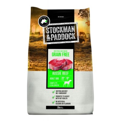 Stockman & Paddock Dry Dog Food Grain Free Beef 20kg