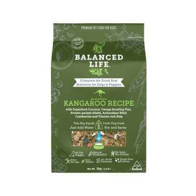 Balanced Life Air Dried Dog Food Kangaroo 1kg