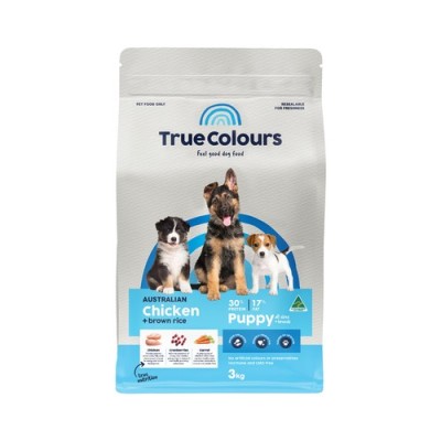 True Colours Dry Dog Food Puppy Chicken Brown Rice 20kg