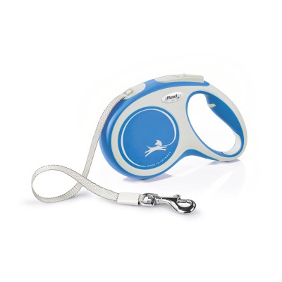 Flexi Comfort Retractable Tape Dog Lead Medium 5m Blue