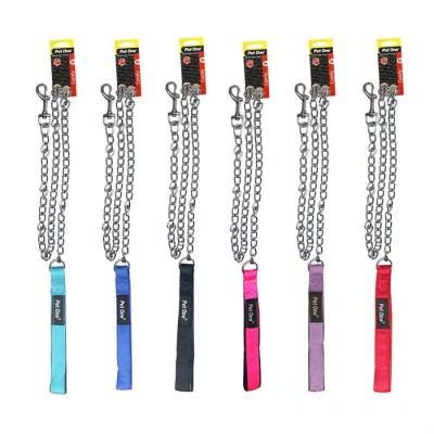 Pet One Padded Chain Dog Lead Red Large