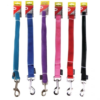 Pet One Nylon Reflective Dog Lead Red XL