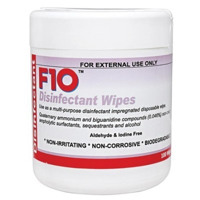 F10 SC Vet Disinfectant Wipes 100pk