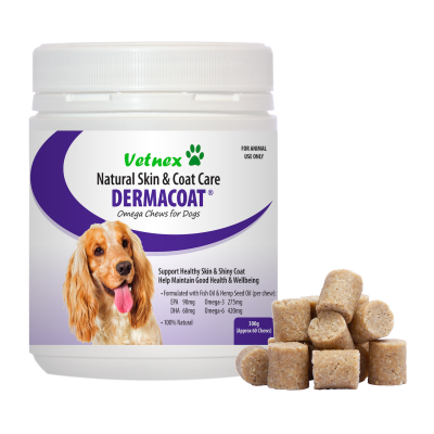 Vetnex DermaCoat Omega Chews for Dogs 300g