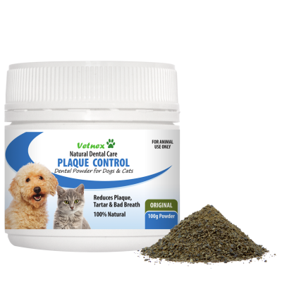 Vetnex Plaque Control Dental Powder Original for Dogs & Cats 100g