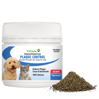 Vetnex Plaque Control Dental Powder Salmon for Dogs & Cats 100g