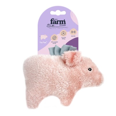 Eco Farm Friend's Dog Toy Piggly Wiggly