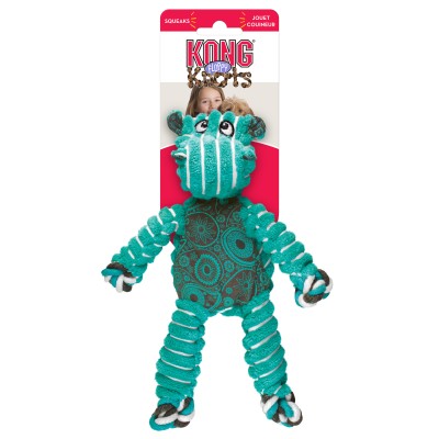 Kong Dog Toy Floppy Knots Hippo Medium Large
