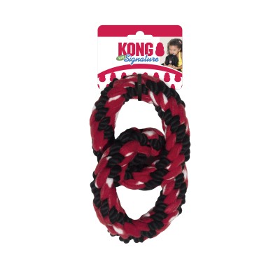 Kong Dog Toy Signature Rope Double Ring Tug