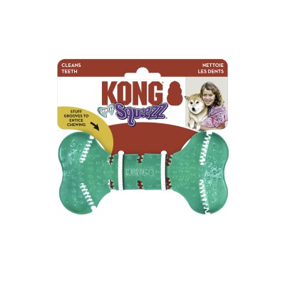 Kong Dog Toy Squeezz Dental Bone
