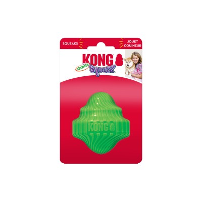 Kong Dog Toy Squeezz Orbitz Spin Top Small Medium