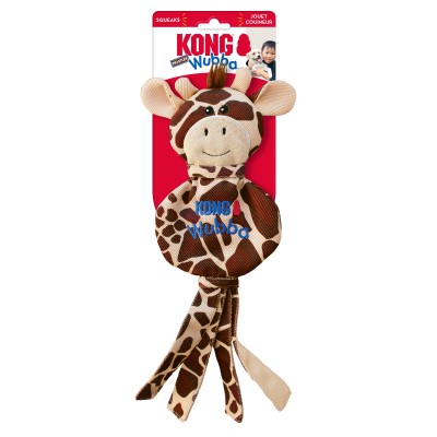 Kong Dog Toy Wubba No Stuff Giraffe Large