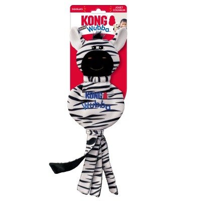 Kong Dog Toy Wubba No Stuff Zebra Large