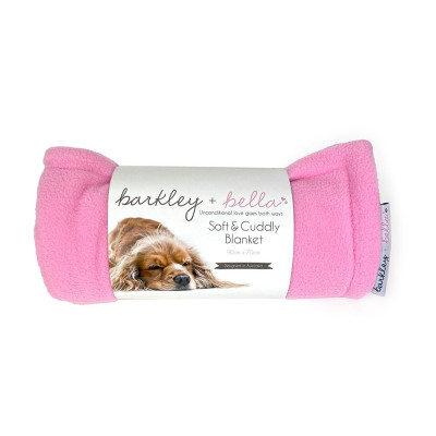 Barkley & Bella Fleece Blanket Pink