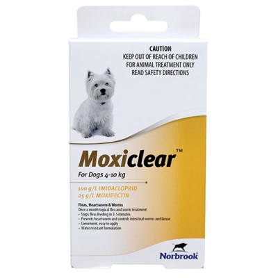 Moxiclear Small Dog 4-10kg 6pk