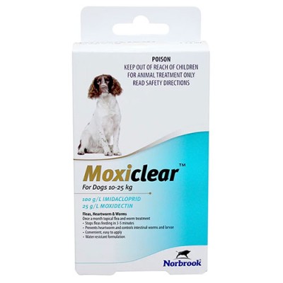 Moxiclear Medium Dog 10-25kg 3pk