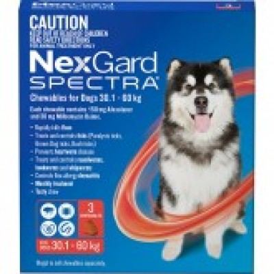 NexGard Spectra Chewables For Dogs 30.1-60kg 3 Pack