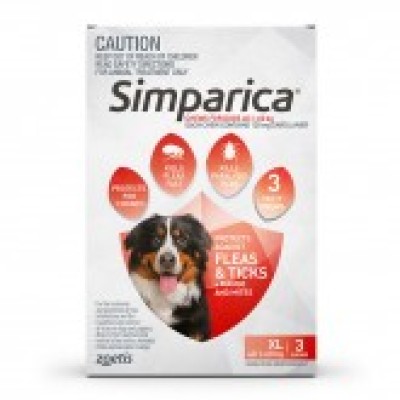 Simparica For Dogs 40.1-60kg 3 Pack