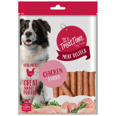 It's Treat Time Dog Treats Chicken Sticks 100g