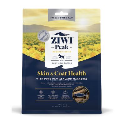 Ziwi Peak Dog Freeze Dried Skin & Coat Health Meal Topper Mackerel 114g