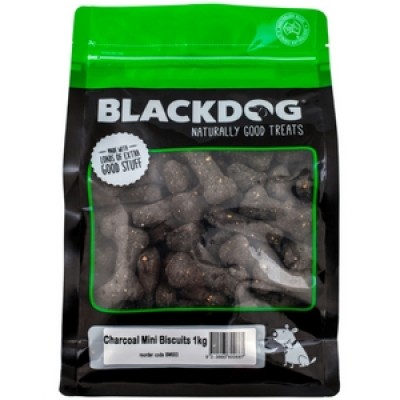 Blackdog Mini Charcoal Biscuits Dog Treats 1kg