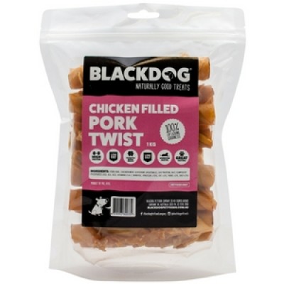 Blackdog Pork Twists 25pk